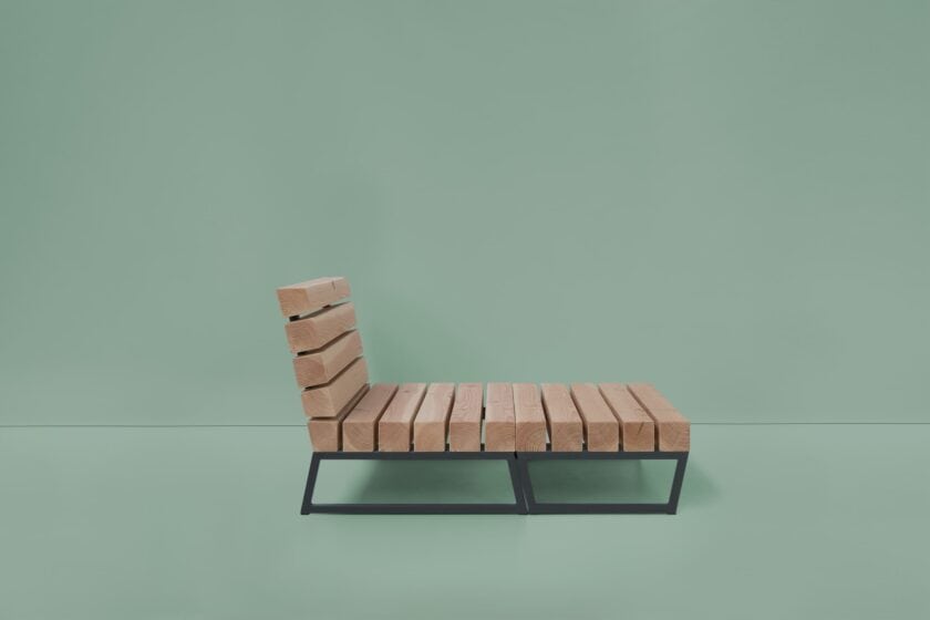 trendy tuinstoel met hocker voor op je terras